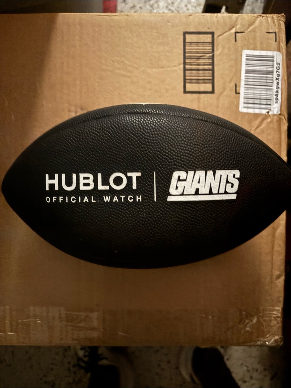 HUBLOT Official NFL New York Giants Wilson Black Football